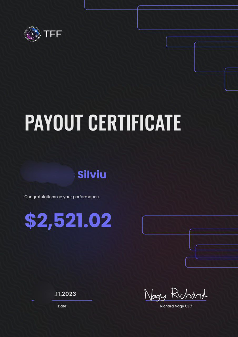 Payout Certificate 3