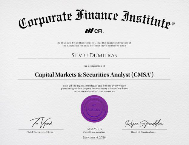 CMSA Certificate
