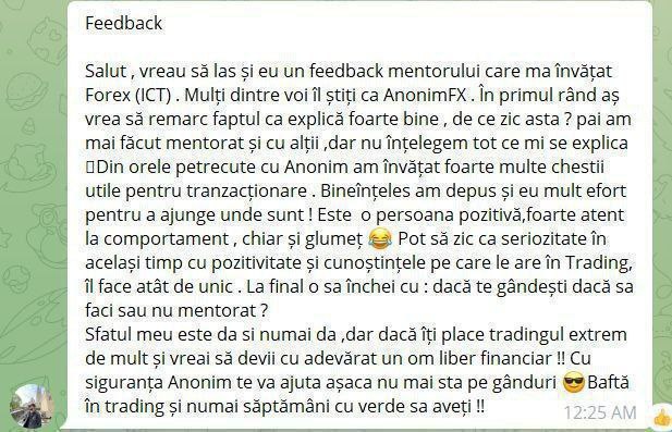 Feedback Mentorat 5